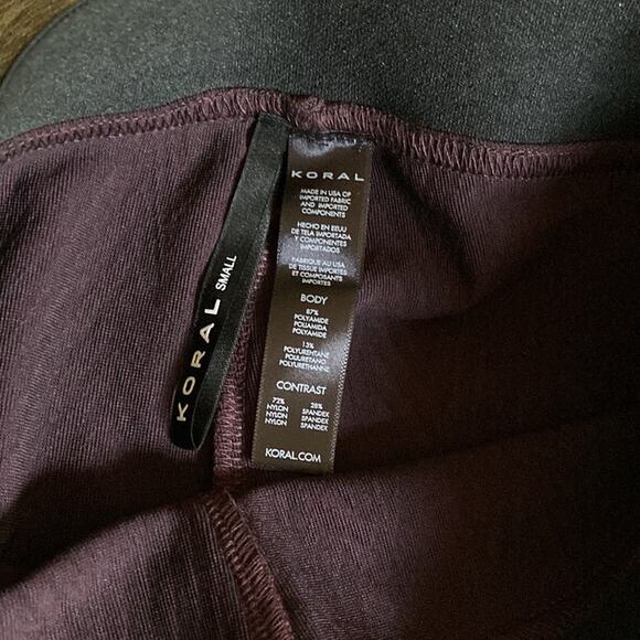 NWT Koral Timelapse Medium Rise Legging in Wine Sz Small - Picture 5 of 8